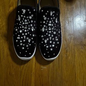 Beautiful bejeweled sneakers